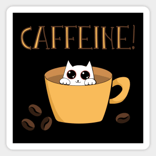 Caffeine addict cat Magnet